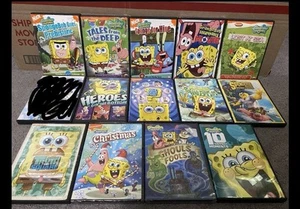 14 Assorted Sponge Bob Squarepants DVDs UNTESTED vintage 2002-2014 READ DESC - Picture 1 of 6