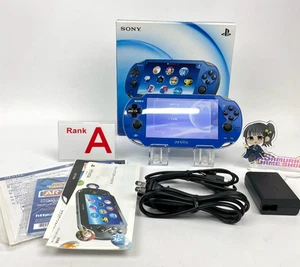 PS Vita PCH-1000 Saphirblau Konsole A-Rang Sony PlayStation 1 Tag Versand 2628 - Bild 1 von 15