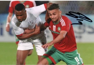 MOROCCO, UNION SG & SOUTHAMPTON: SOFIANE BOUFAL SIGNED 6x4 ACTION PHOTO+COA - Picture 1 of 1