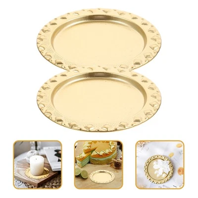  2 Pcs Teelichthalter Tablett Für Kerzen Tischdekorationen Tischzentrum - Bild 1 von 4