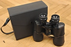 Super Zenith Binoculars 12x50 Field 5° Black Made in Japan with Strap & Case - Picture 1 of 16