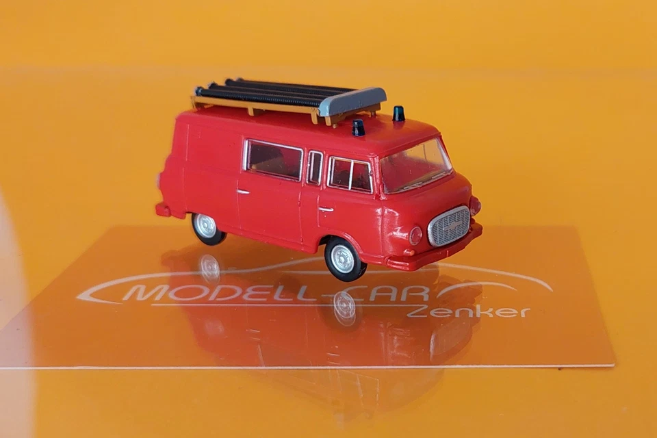 Brekina 30226 - 1/87 Barkas B 1000 Halbbus 1962 Feuerwehr - Neu