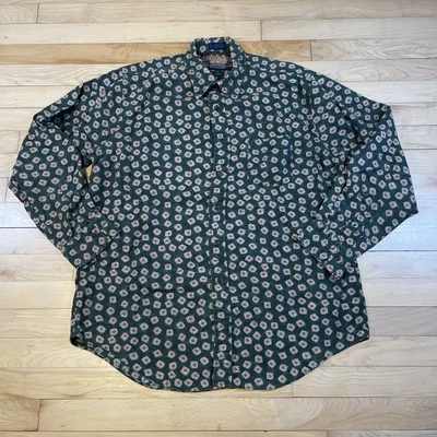 Camisa Vintage Chaps Ralph Lauren Grande Manga Larga ¡Falta Botón! Foto 1 de 4