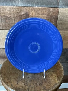 VTG Fiestaware 9.5" Luncheon Dinner Plate Cobalt Blue-replacement plate - Picture 1 of 2