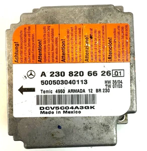 03-06 Módulo de control de seguridad Mercedes SL500 SL55 A2308206626 OEM Temic R230 - Imagen 1 de 4
