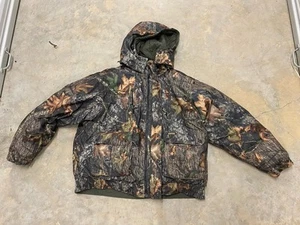 Vintage Remington Men's Large-XL Reversible Down Filled Mossy Oak Hunting Jacket - Picture 1 of 20