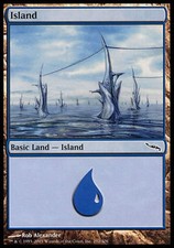 Island #292 x4 Mirrodin MtG NM pack-fresh