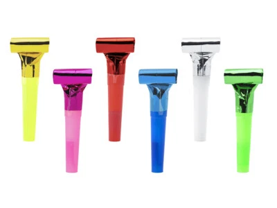 6 Partytröten Luftrüssel Kindergeburtstag Tischdeko Mitgebsel Gastgeschenk bunt - Bild 1 von 3