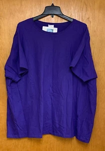 NEW Vintage Just My Size JMS T-Shirt Womens 222W/24W Purple Jam NWT 100% Cotton - Picture 1 of 6