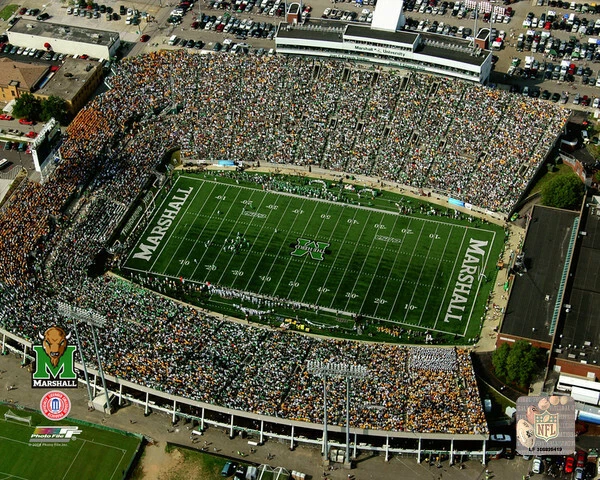 Foto 16 X 20 Marshall Stadium Marshall Thundering Herd AAJN006 Foto 1 de 1