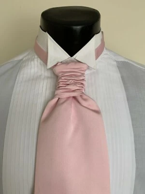 CORBATAS CORBATAS SATINADAS - Clip en estilo para hombre - ELIGE ENTRE 11 COLORES SÓLIDOS DIFERENTES Foto 1 de 4