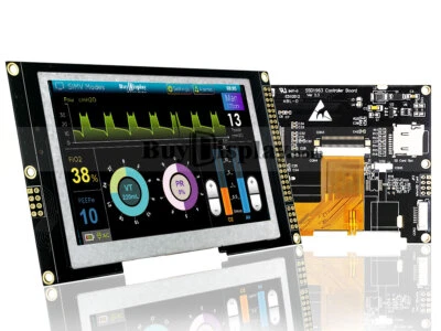 IPS 4,3" 480x272 LCD Touchscreen Modul mit SSD1963 Controller, Arduino - Bild 1 von 4
