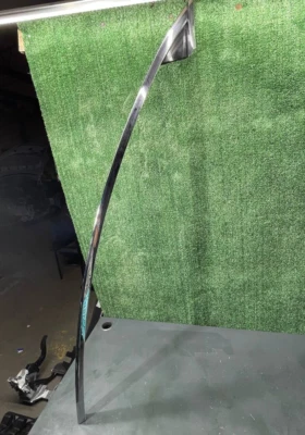 2016-2020 Tesla Model X RH Mirror Trim with Upper Bright Trim 1128872-00-G - Image 1 of 4