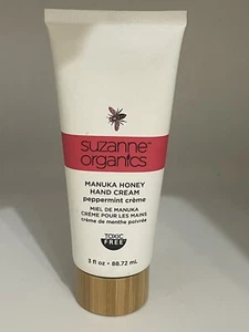Suzanne Somers Organics Manuka Honey Hand Cream peppermint 3oz NEW- Sealed! - Picture 1 of 3