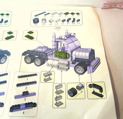 Best Lock Construction Toys Instructions manual only for 021HS Truck 2012  - Image 1 of 4