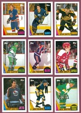 1987-88 TOPPS NHL HOCKEY CARD 1-133 SEE LIST