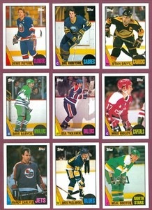1987-88 TOPPS NHL HOCKEY CARD 1-133 SEE LIST
