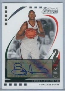 2006-2007 Trademark Moves Bobby Simmons Milwaukee Bucks Autograph Card  #135/149 - Picture 1 of 2