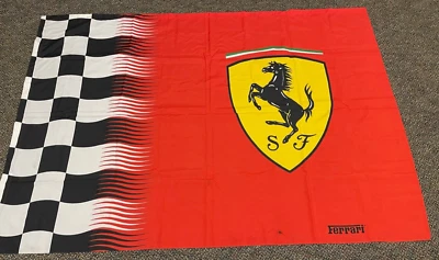 ORIGINAL Vintage FERRARI FLAG, 1999, 4 feet by 6 feet - Image 1 of 4