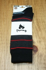 Money Clothing Mens Socks 3 Pairs One Size Comfortable Cotton Blend Stripe Desig - Picture 1 of 7