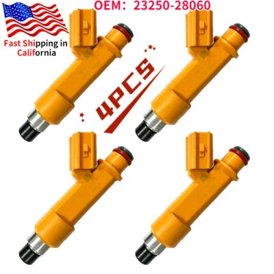 Inyectores de combustible 4 piezas para Lexus HS250H 2003-2012 2003-2011 Toyota Camry 23250-28060 Foto 1 de 4