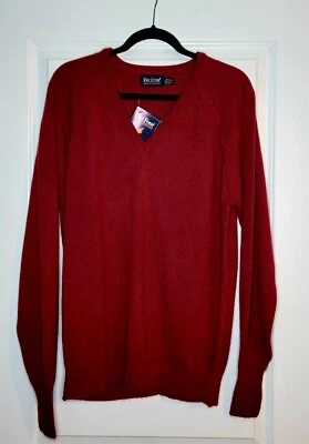 Vintage Golf Sweater PAR FOUR Pullover Men's L Maroon U.S.A Made New with Tag - Image 1 of 4