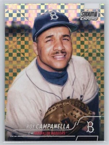 2022 Stadium Club Chrome #306 Roy Campanella X-Fractor Brooklyn Dodgers - Picture 1 of 2