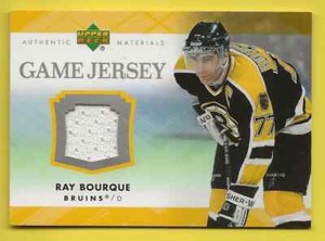 2007-08 Upper Deck UD Game Jersey Ray Bourque