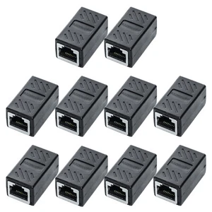 RJ45 Inline Coupler Cat7 Cat6 Cat5e Cat5 Ethernet LAN Network Cable Adapter Lot - Picture 1 of 11