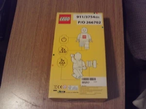 LEGO MINIFIGURE Man LED TORCH 7.5" Red And Yellow BRAND NEW IN BOX Very Rare - Picture 1 of 2