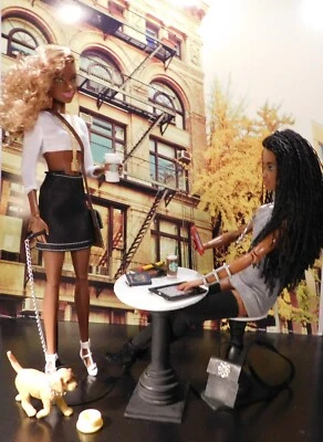 Mattel Custom Barbie Made to Move Sweater Dress Doll Her Friend & Dog & MORE - Image 1 of 4