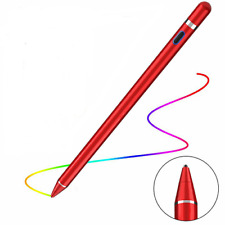 RED Pencil Stylus For iPad iPhone Samsung Galaxy Tablet Phone Pen Touch Screen
