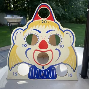 Three Worlds Vintage Clown Bean Bag Game Board only. Light wear. 20" x 18" - Picture 1 of 5