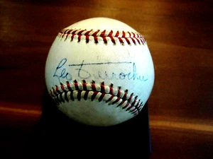 LEO DUROCHER NEW YORK GIANTS HOF SIGNED AUTO WARREN GILES ONL BASEBALL JSA LOA - Picture 1 of 4