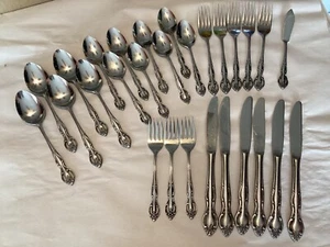 RIVIERA RIF11  28 Pieces- Pierced ANTIQUED STAINLESS RETIRED. Japan - Picture 1 of 24