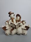 Flurryville Collection Carolers 6.75" Figurine Snowman Family Christmas Sing Euc