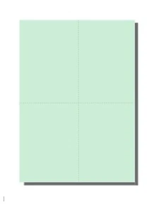 Laser Print Non-Prescription Security Paper, Green 65lb Cvr, 8.5"x 14"- 250 Shts - Picture 1 of 1