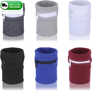 6 Pack Wrist Wallet Pouch with Zipper for Running Jogging Hiking Sports.. - Picture 1 of 12