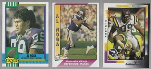 AL NOGA (3) Card Lot (1990 - 1992). VIKINGS - Picture 1 of 1