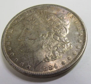 UNITED STATES MORGAN SILVER DOLLAR 1884 -O AU CONDITION OR BETTER* - Picture 1 of 8