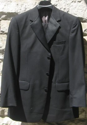 Men's Stafford Tuxedo 100% wool coat Size 40R & Slacks 32W 30L - Image 1 of 4