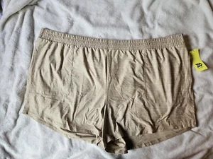 NWT All in Motion Women's Plus Beige Tan Knit Active Comfort Shorts Size 4X NEW! - Picture 1 of 5