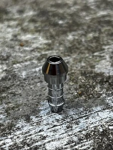 Fuel Pipe / Tap Spigot In Chrome 1/4" BSP Fits 1/4" Fuel Line - Picture 1 of 3