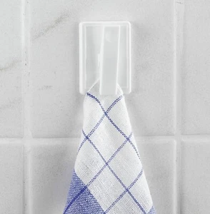 WENKO 2er Set Handtuch Klemmhakenselbstklebend Kunststoff Bad, Küche, Werkstatt  - Bild 1 von 1