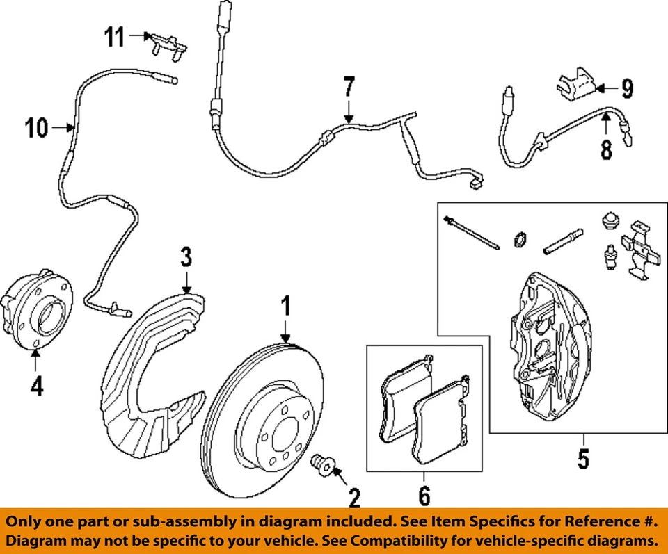 Оригинальные компоненты переднего тормоза подвески BMW 21-25 M2,M3,M4 — ротор 34107889661 - Изображение 1 из 1