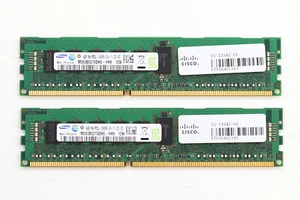 Lot of 2 Samsung 4GB 1Rx4 PC3L-10600R-09-11-C2-D3 ECC REG RAM M393B5270DH0-YH9 - Picture 1 of 3