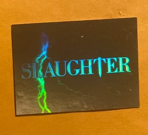 CARTOLINA MACELLAZIONE FOIL 1991 - Foto 1 di 2