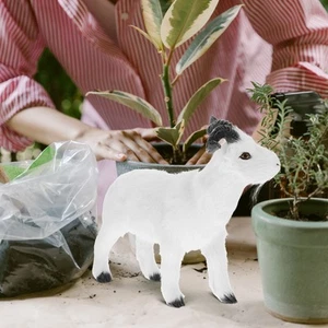 Simulated Goat Ornaments Baby Garden Sheep Animal Statue Figurine - Picture 1 of 12