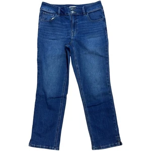 M Jeans Maurices Mid-Rise Slim Straight Ankle Blue Jeans Women’s Size 10 Regular - Picture 1 of 7