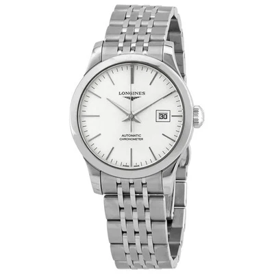 Longines Record Automatic Silver Dial Ladies Watch L2.321.4.72.6 - Image 1 of 3